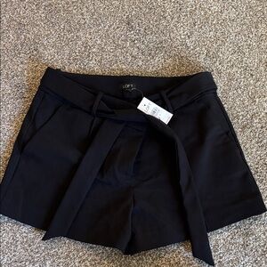 LOFT Women's High Waist Black Shorts